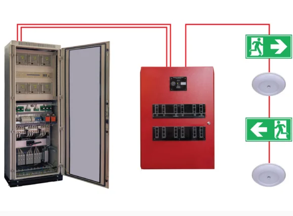 central battery system emergency lighting - central battery system - central battery emergency exit lighting system - dcd approved fire fighting company in dubai - AITS Safety LLC
