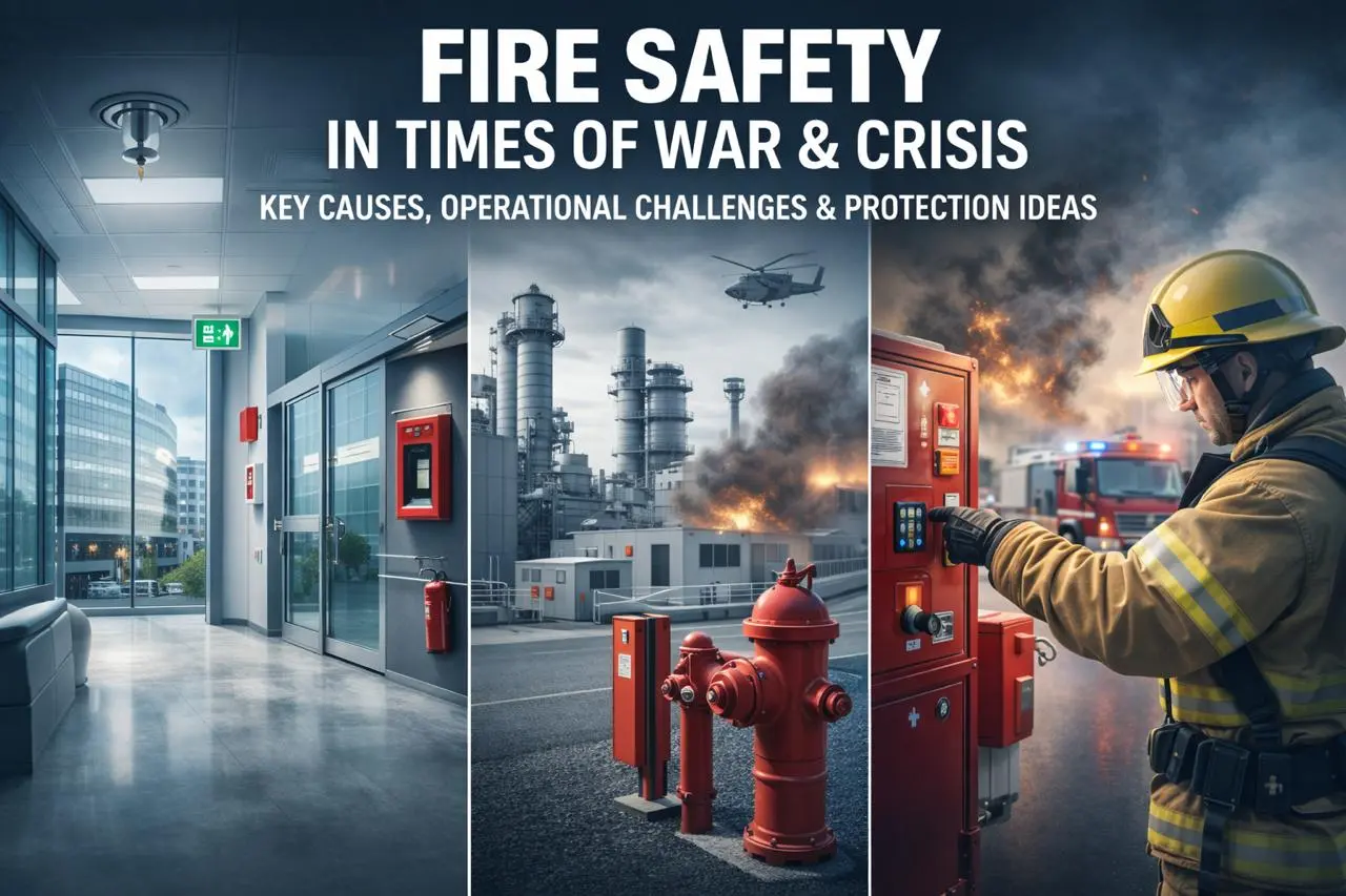 Fire Safety in Times of War and Crisis: Key Causes, Operational Challenges & Protection Measures for Vital Facilities